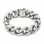Sterling Silver Thick Chain Bracelet