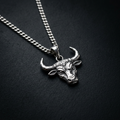 925 Sterling Silver Taurus Zodiac Pendant Necklace