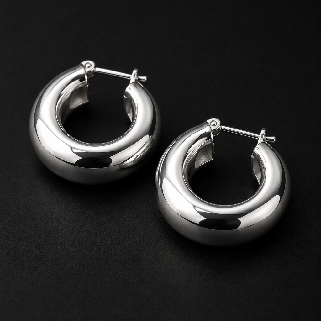 Sterling Silver Hoop Earrings