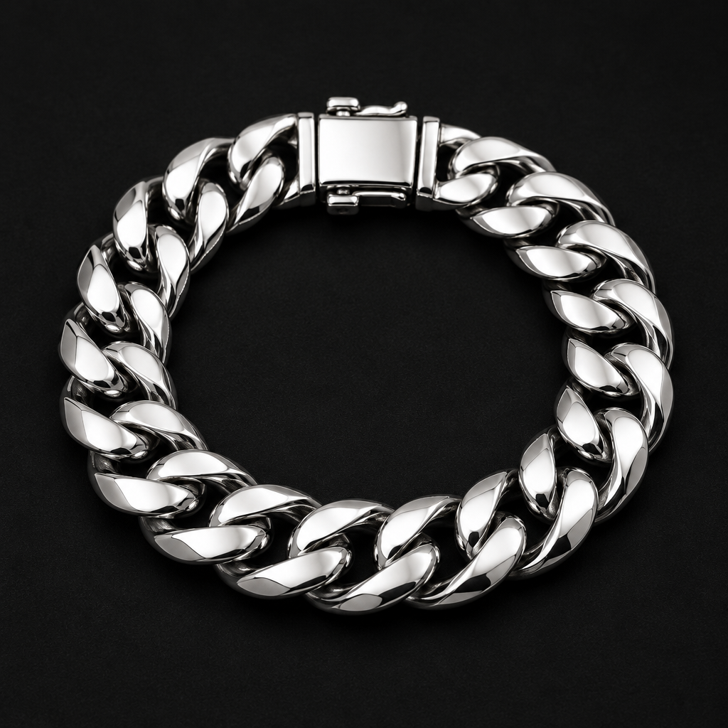 Sterling Silver Cuban Link Bracelet